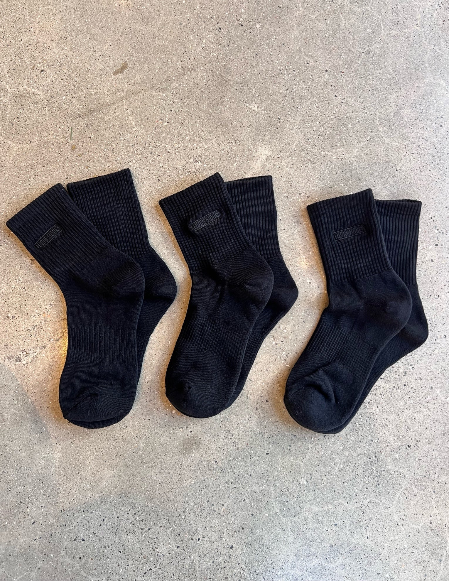 Everyday Crew Sock 3-Pack Black