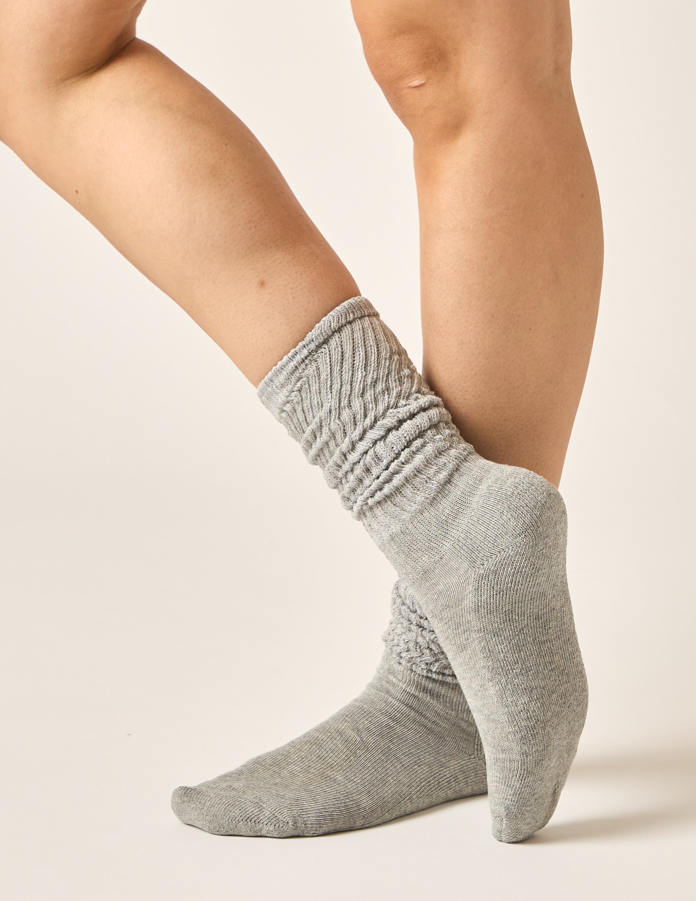 The Lightweight Scrunchie Sock Grey