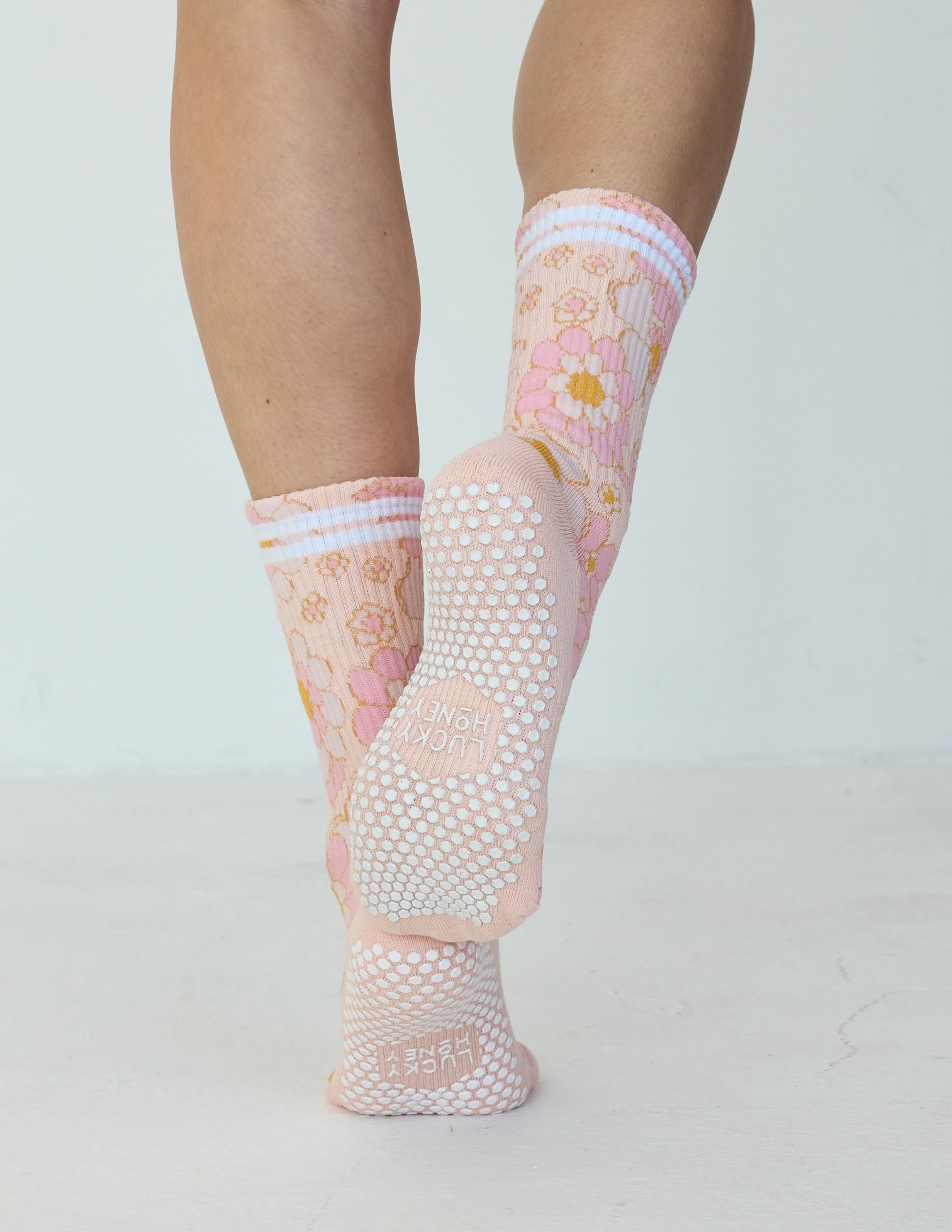 Flower Power Grip Sock