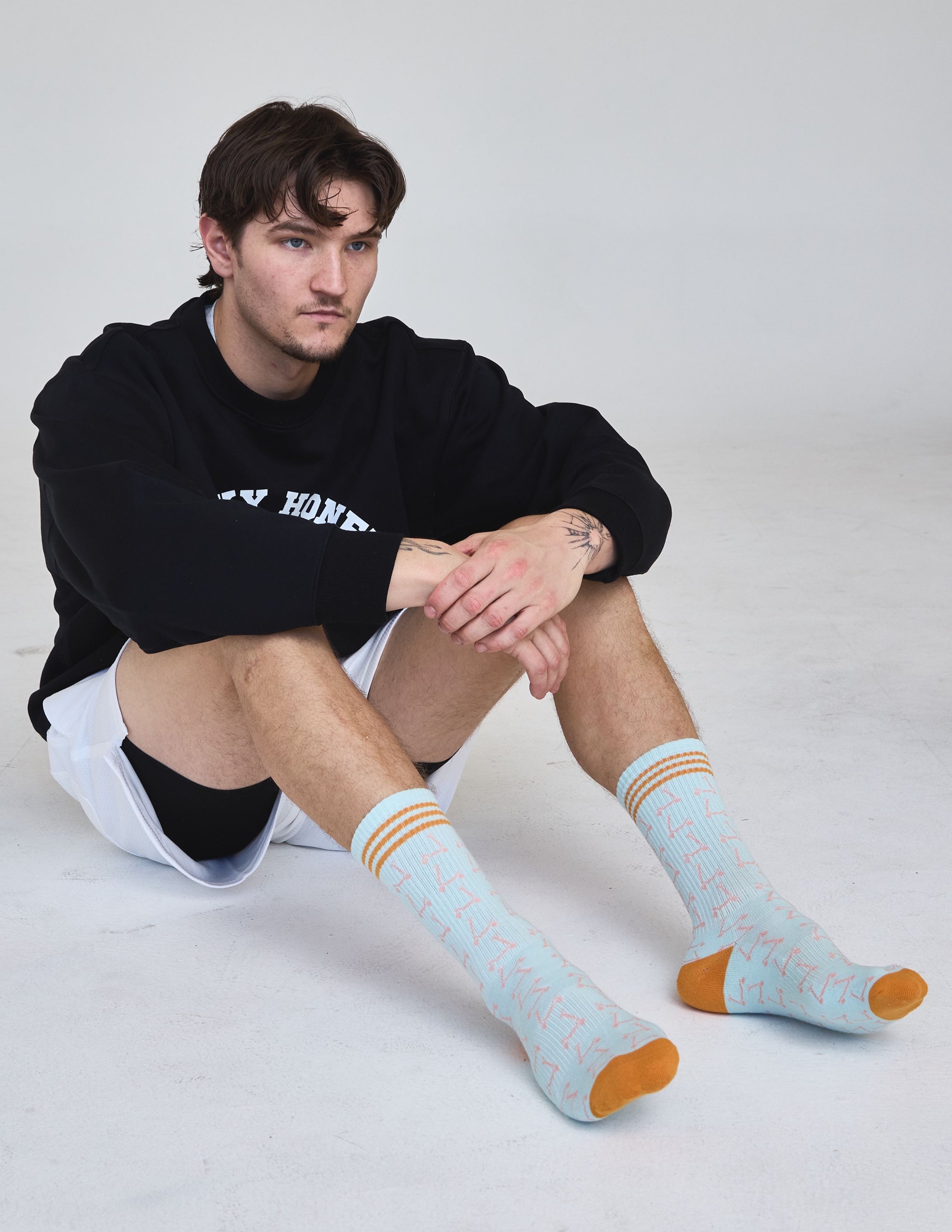 The Men’s Scooter Sock, Everyday Socks Lucky Honey Grip Socks