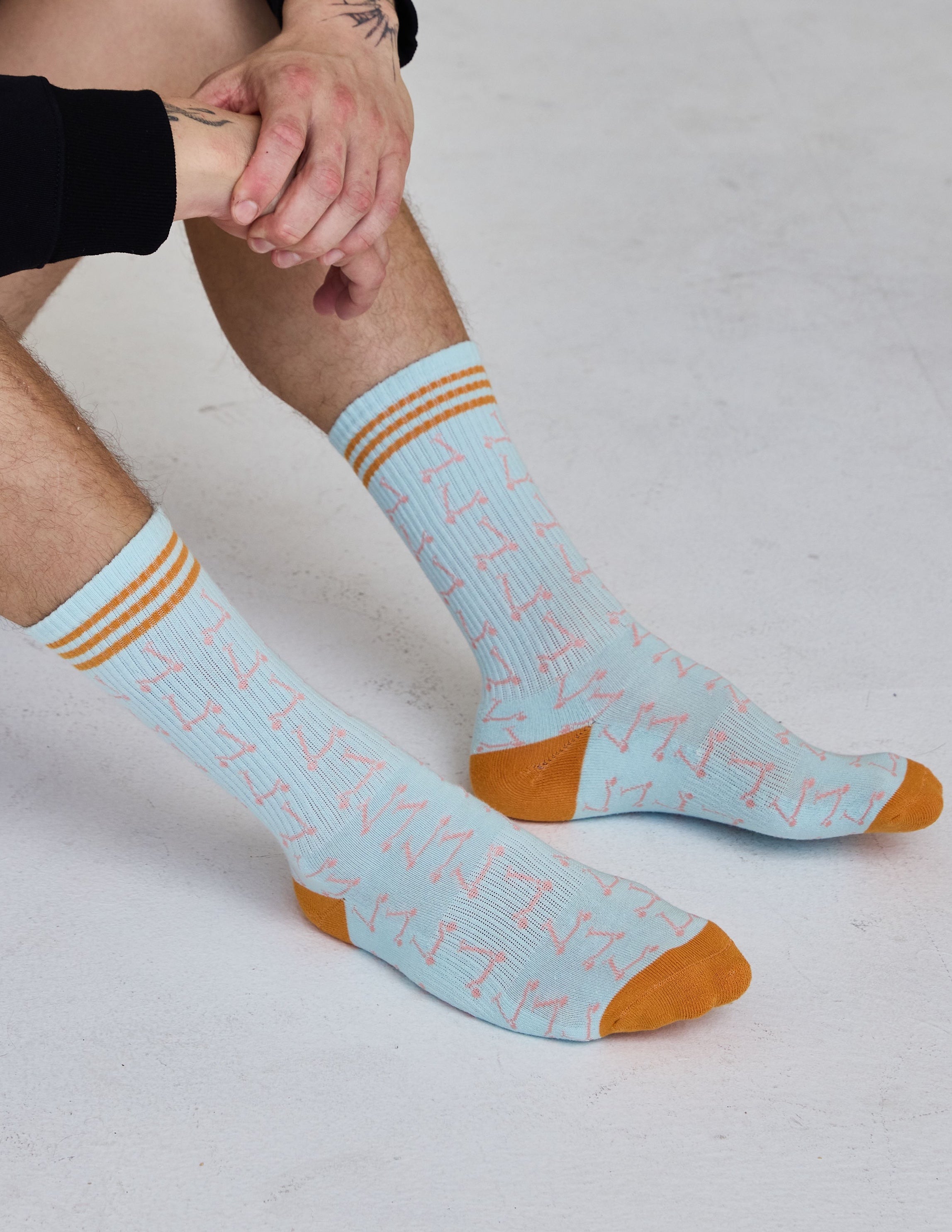 The Men’s Scooter Sock, Everyday Socks Lucky Honey Grip Socks