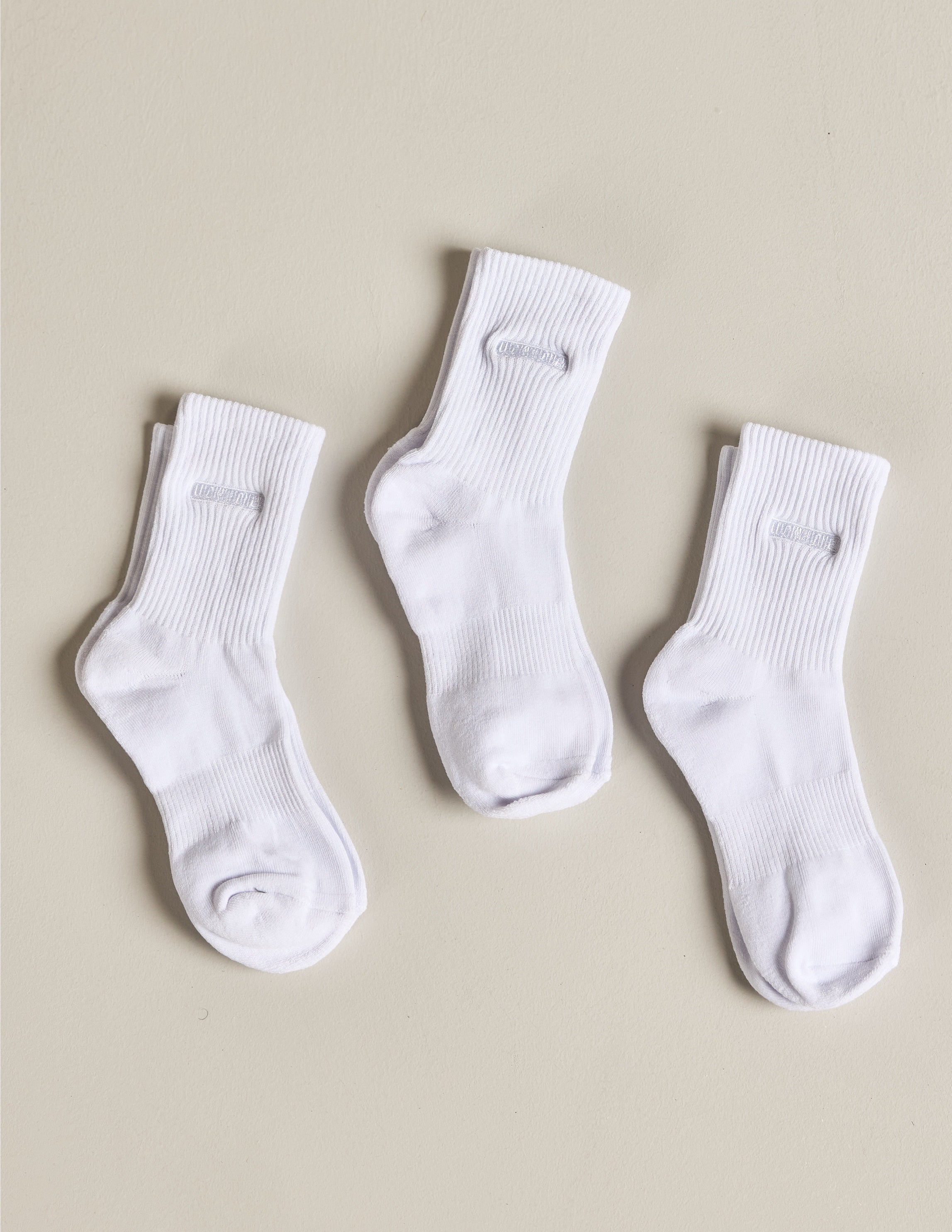 Everyday Crew Sock 3-Pack White