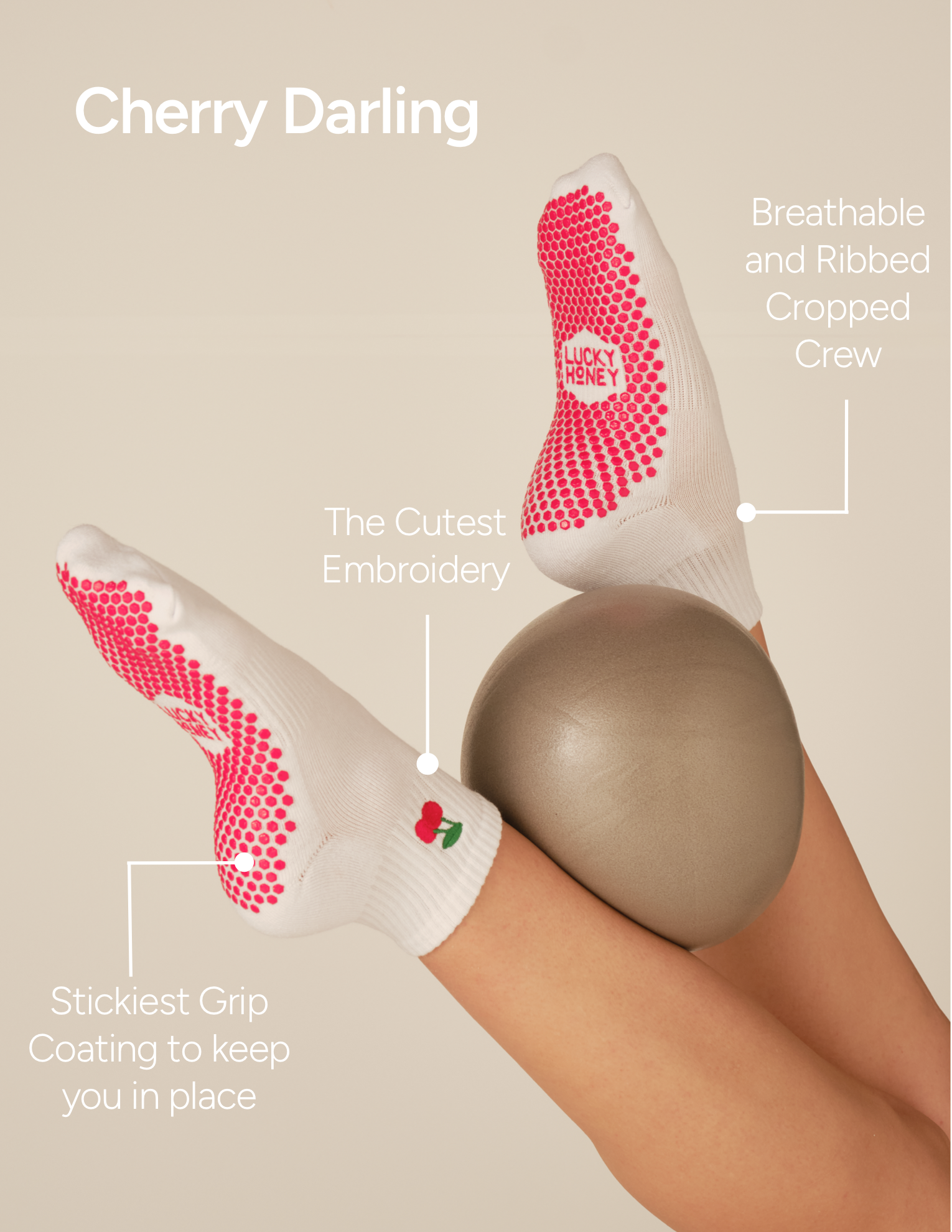 The Harlow Grip Sock The Harlow Grip Sock
